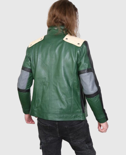 Izuku Midoriya Green Leather Jacket
