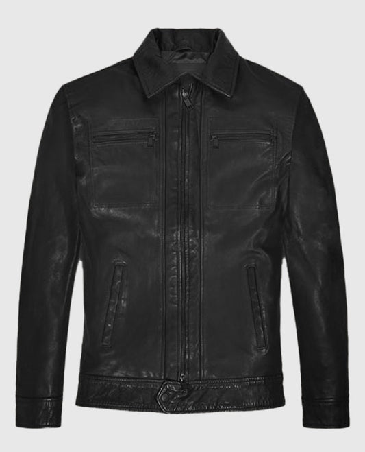 Jason Morgan General Hospital Black Leather Jacket
