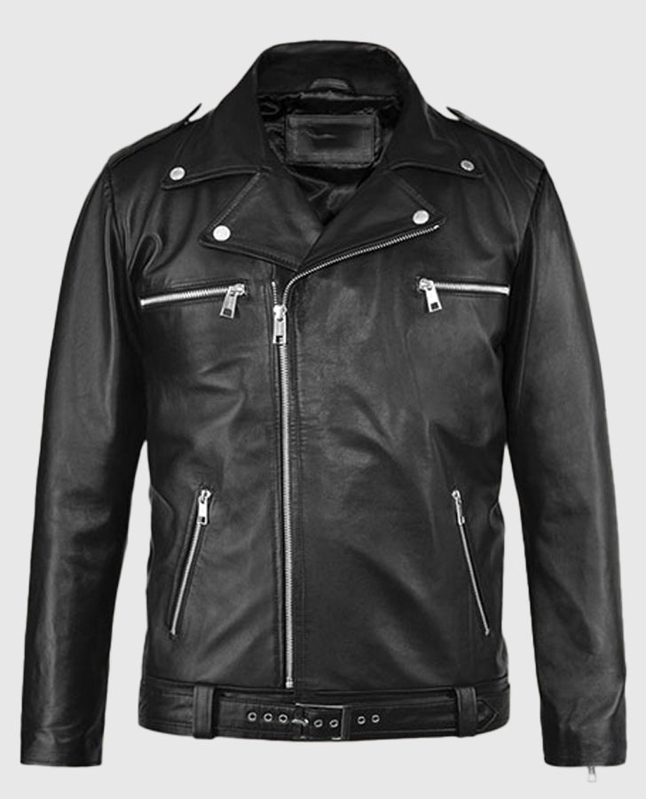 Jeffrey Dean Morgan The Walking Dead Black Jacket