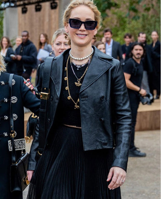 Jennifer Lawrence Leather Jacket