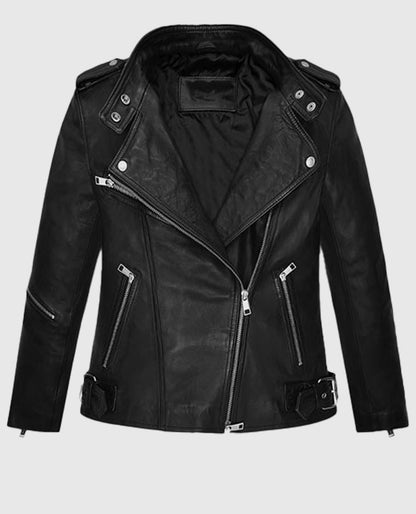Jodie Comer Doctor Foster Black Leather Jacket