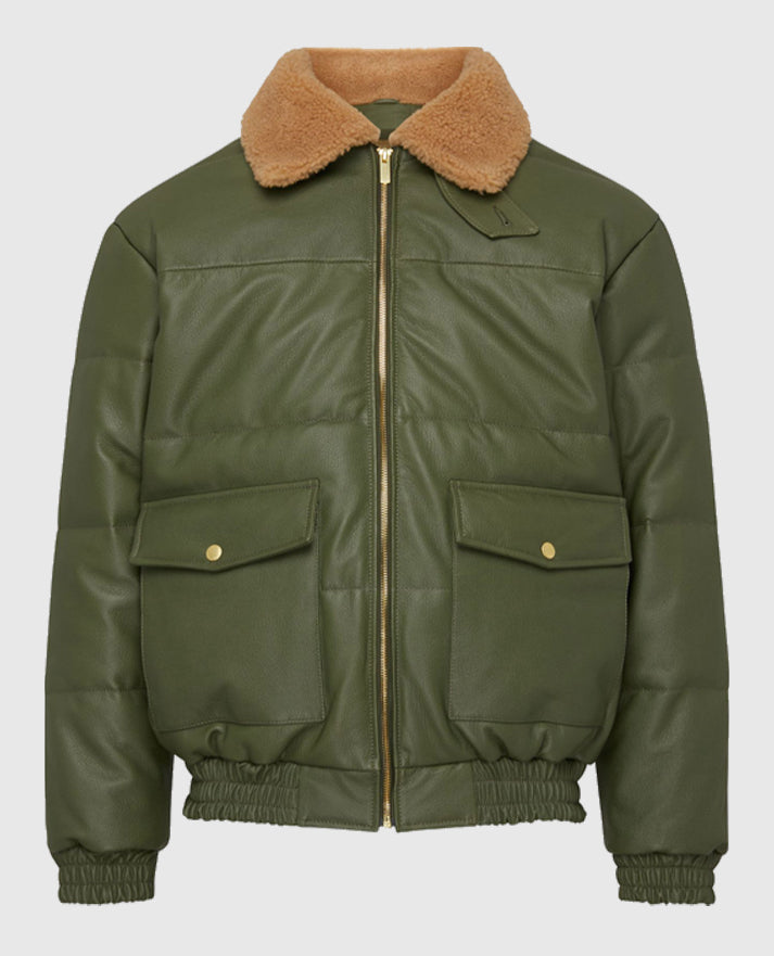 Justin Bieber Green Jacket