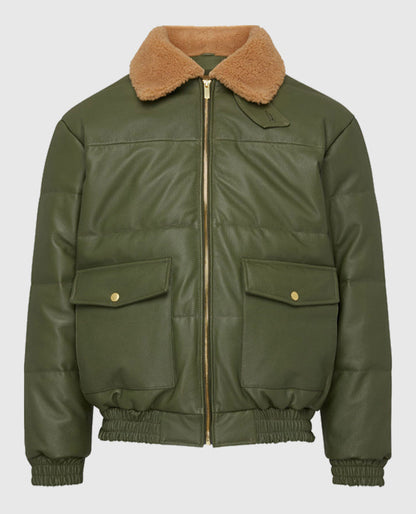 Justin Bieber Green Jacket