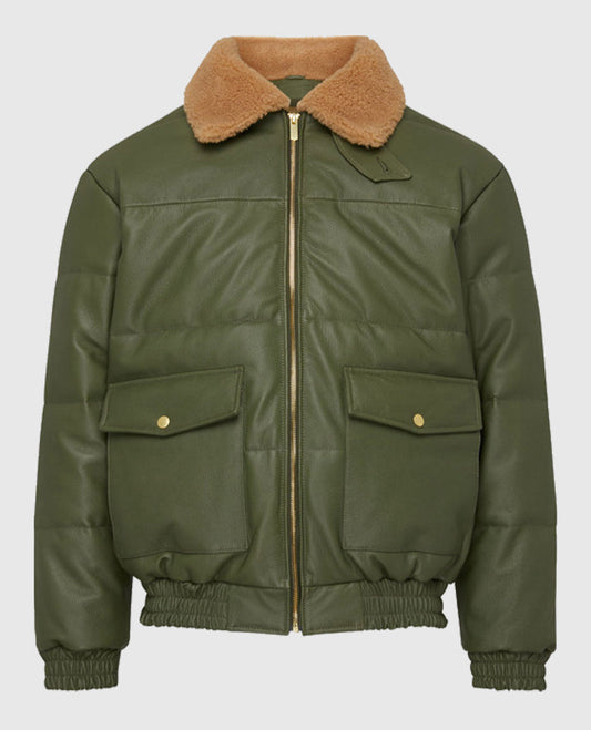 Justin Bieber Green Jacket