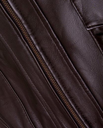 Men's Casino Royale Style Leather Jacket