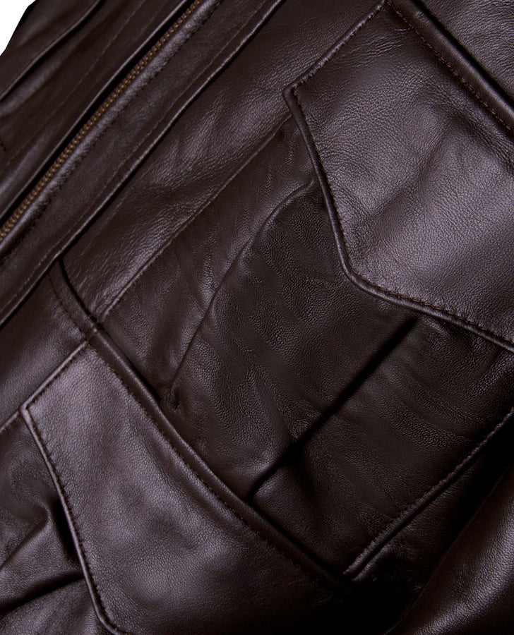 Men's Casino Royale Style Leather Jacket