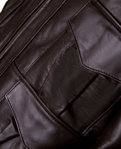 Men's Casino Royale Style Leather Jacket