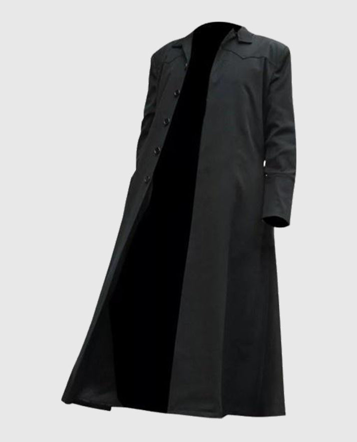 Keanu Reeves Black Trench Coat