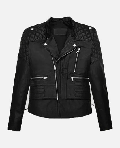 Kristen Stewart Black Leather Biker Jacket