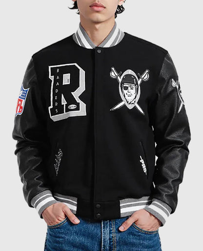 Las Vegas Raiders Best of Classic Rib Varsity Jacket