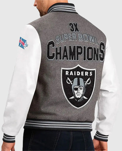 Las Vegas Raiders Supper bowl champion Varsity Jacket
