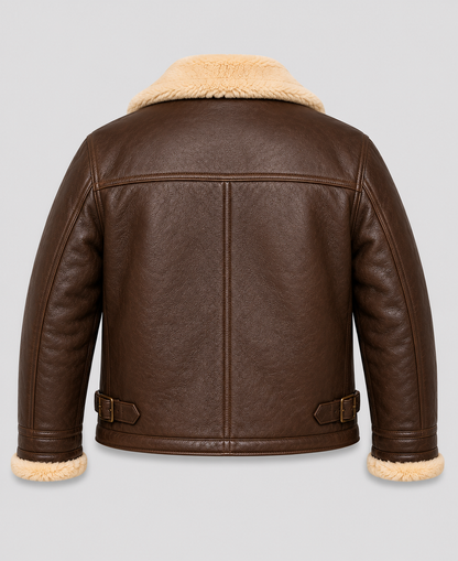 M-445A Flight Brown Shearling Leather Jacket