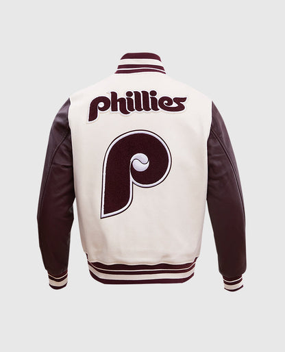 MLB Philadelphia Phillies Rib Wool Varsity Jacket
