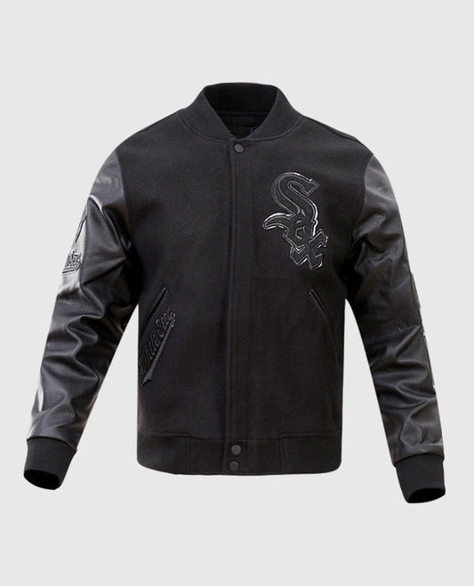 MLB Chicago White Sox Black Men's Varsity Jacket