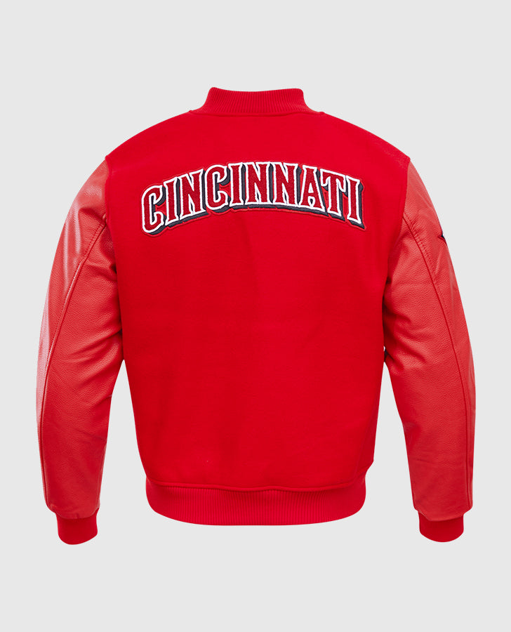 MLB Cincinnati Reds Men's Red Varsity Jacket