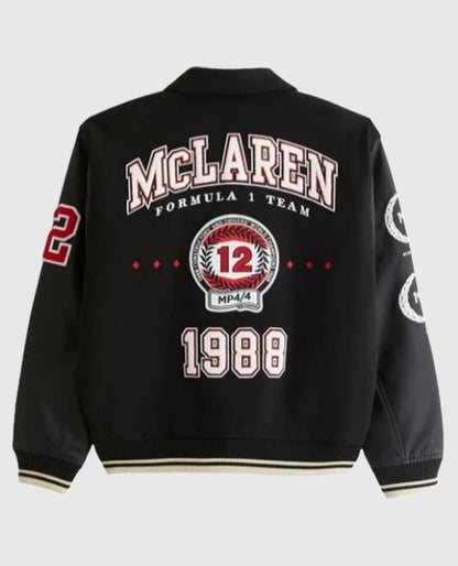 McLaren Black Varsity Jacket