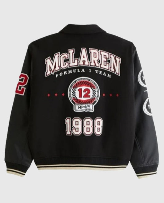 McLaren Black Varsity Jacket