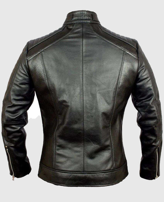 Men's Vintage Retro Black Leather Jacket