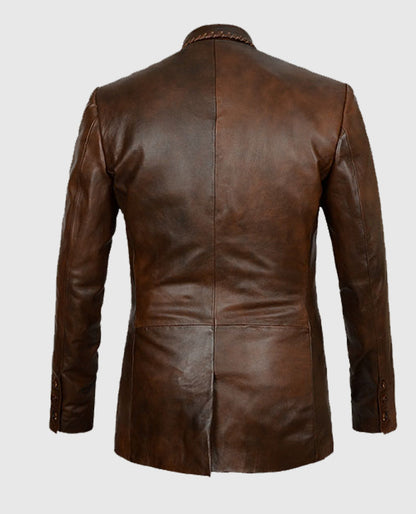 Men’s Brown Spanish Leather Blazer