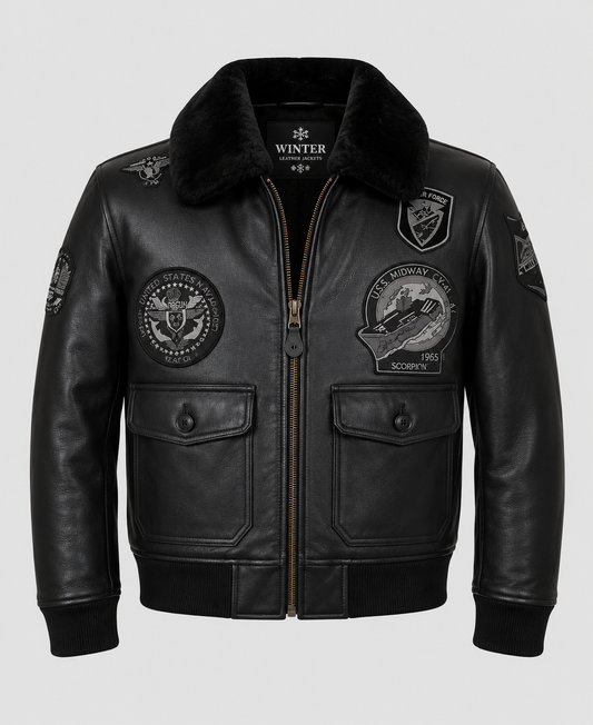 Men's G-1 Wings of Gold Leather Jacket