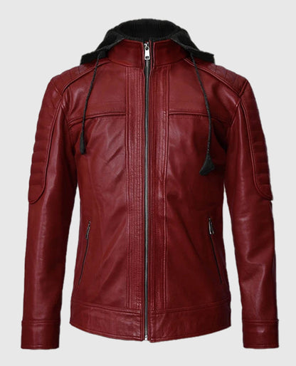 Men's Rodeo Hooded Leather Jacket