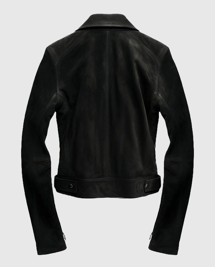 Men's Suede Black Leather Jacket