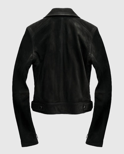 Men's Suede Black Leather Jacket