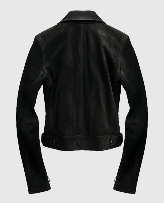 Men's Suede Black Leather Jacket