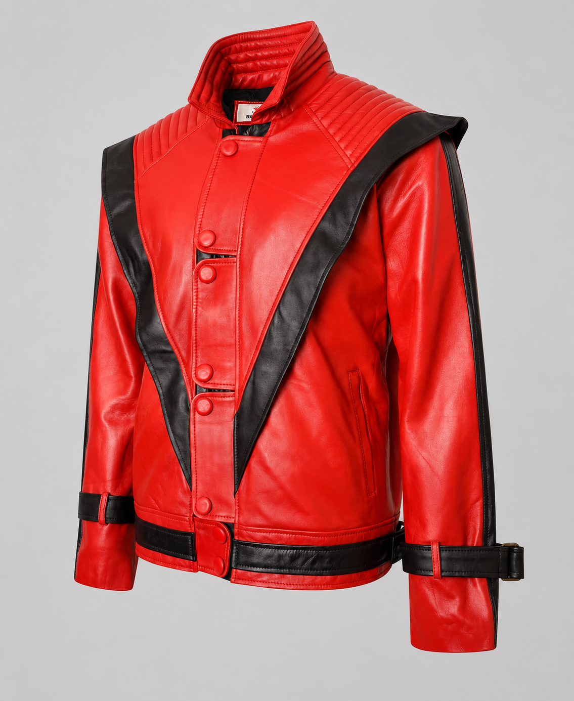Michael Jackson Thriller Red Leather Jacket