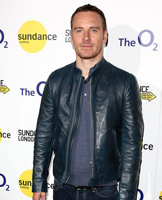 Michael Fassbender Frank Film Leather Jacket