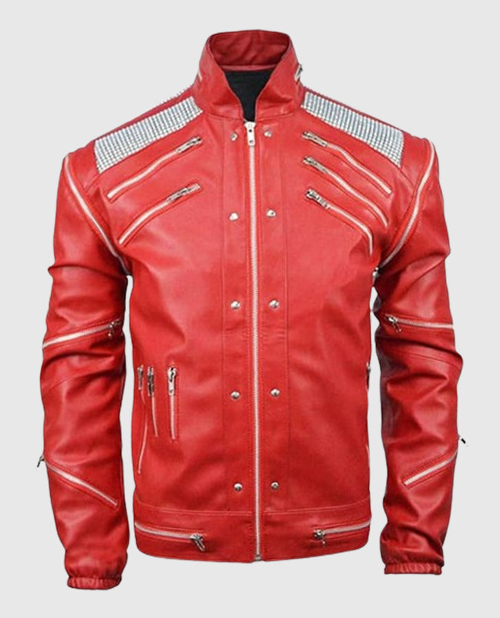 Michael Jackson Red Leather Jacket