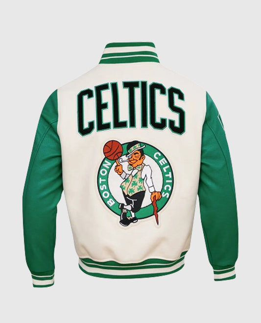 NBA Boston Celtics Men's Rib Wool Varsity Jacket
