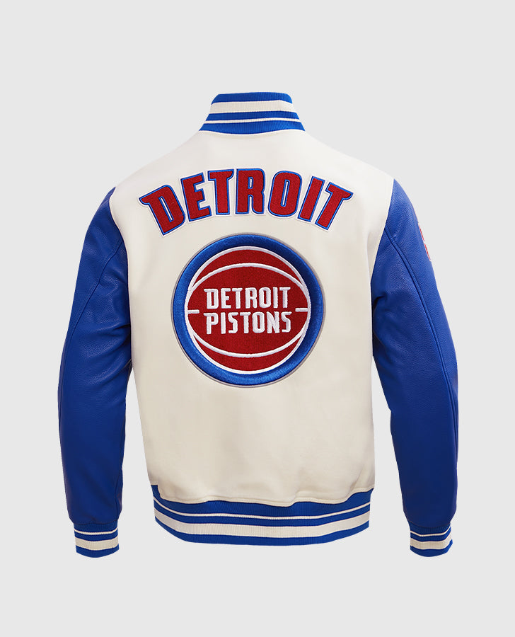NBA Detroit Pistons Blue Varsity Jacket
