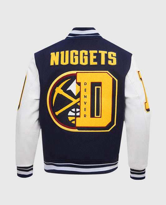 NBA Denver Nuggets Rib Wool Varsity Jacket