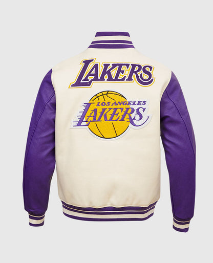 NBA Los Angeles Lakers Purple-white Varsity Jacket