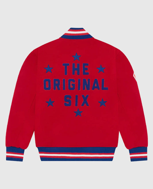 OVO Montreal Canadiens Red Varsity Jacket