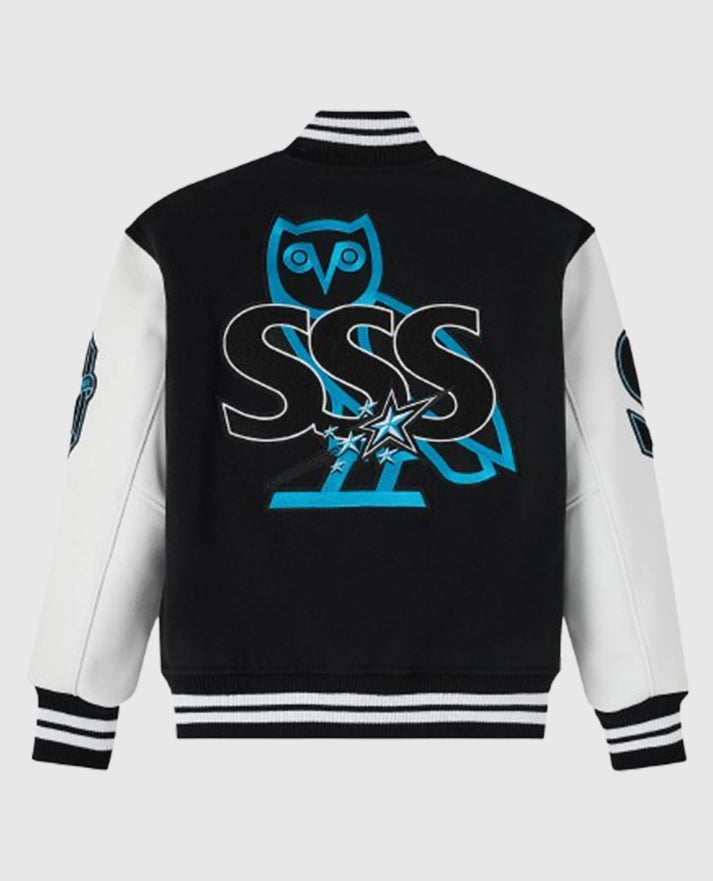 OVO Scarborough Shooting Stars black Varsity Jacket