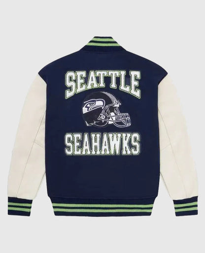 OVO Seattle Seahawks blue Varsity Jacket