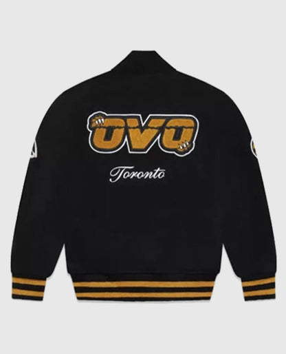 OVO Toronto Raptors Black Varsity Jacket