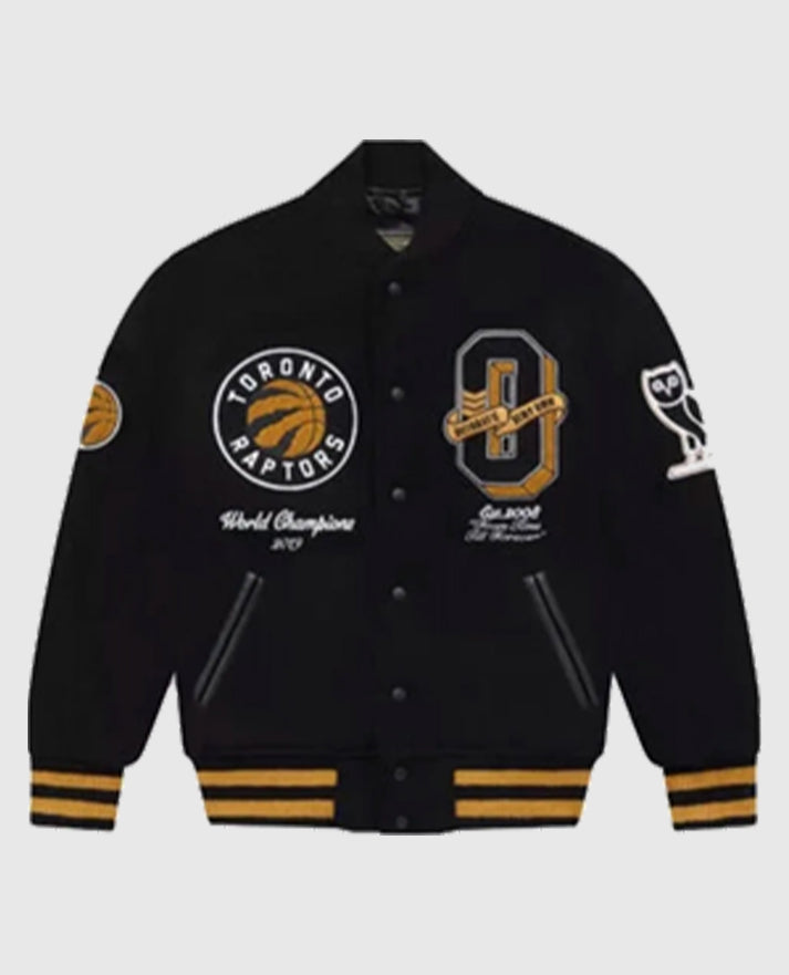 OVO Toronto Raptors Varsity Black Wool Jacket