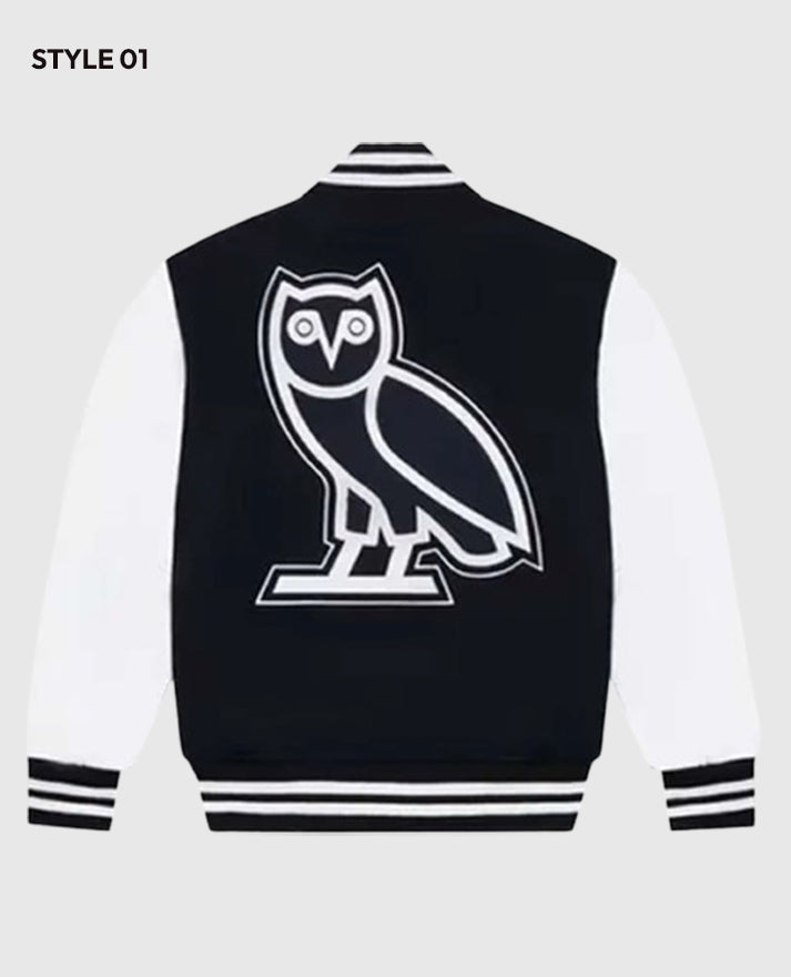 OVO University of Toronto Black Varsity Jacket