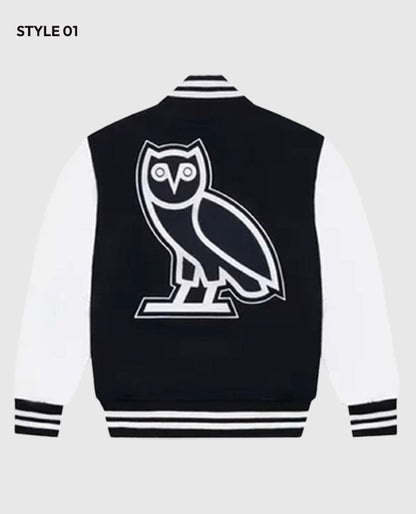 OVO University of Toronto Black Varsity Jacket
