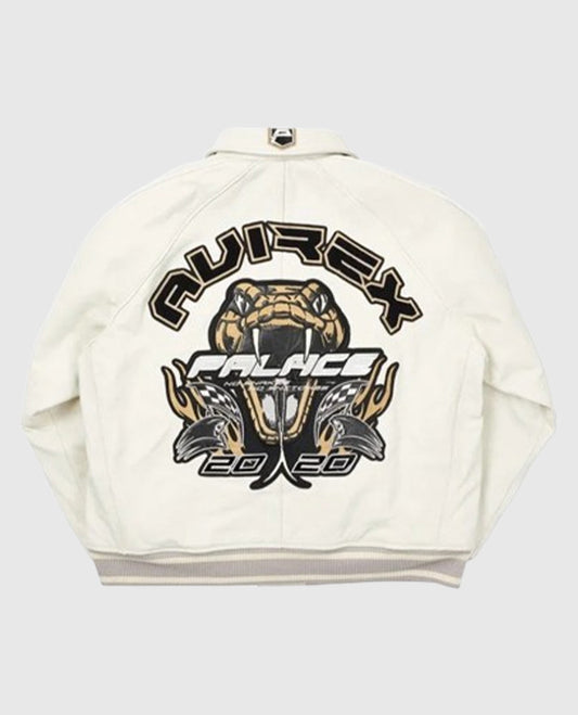 Palace Avirex No Snakes White  Jacket