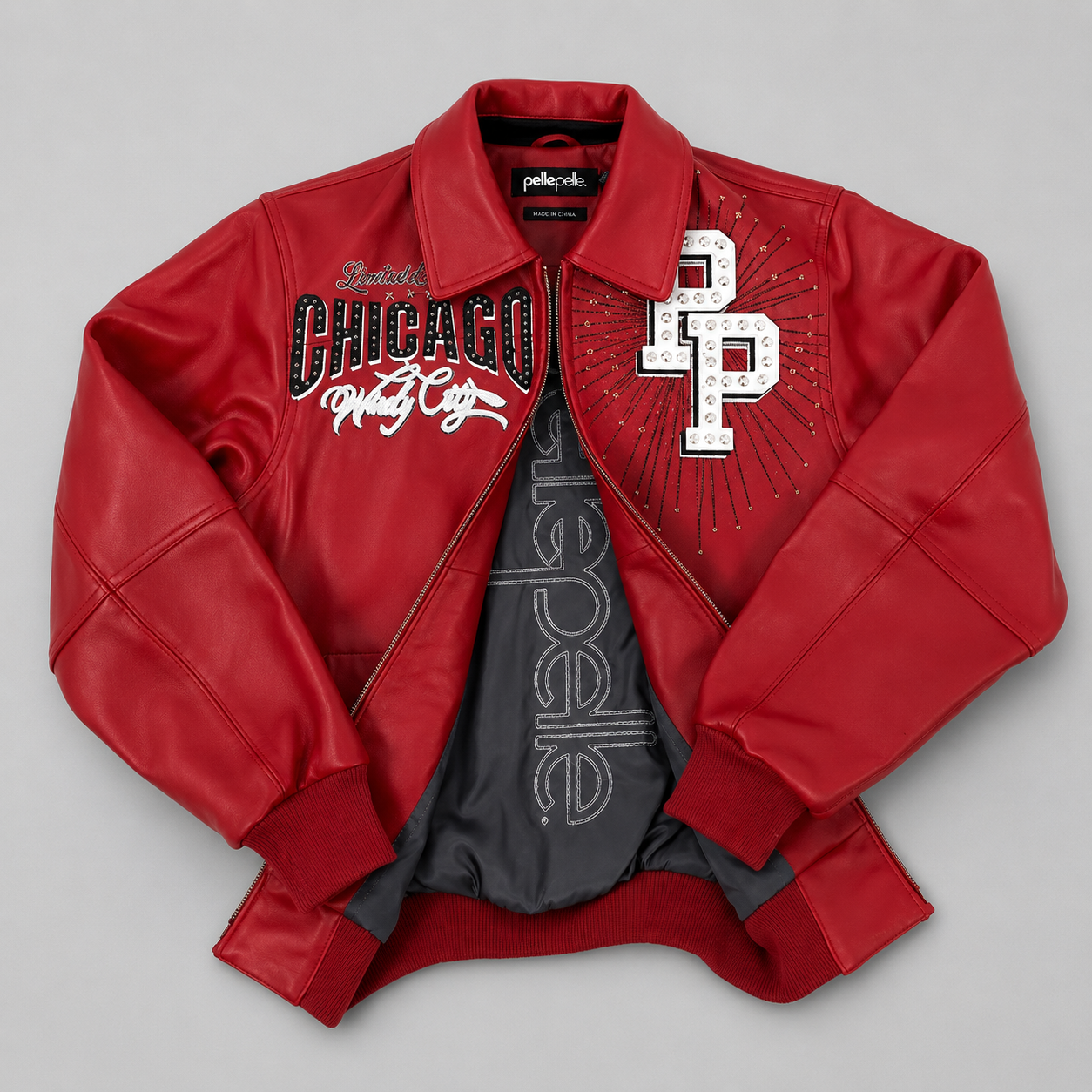 Pelle Pelle Windy City Red Leather Jacket