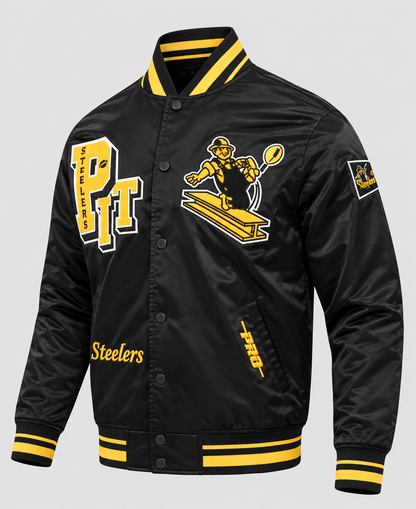 Pittsburgh Steelers Best of Classic Rib Satin Jacket