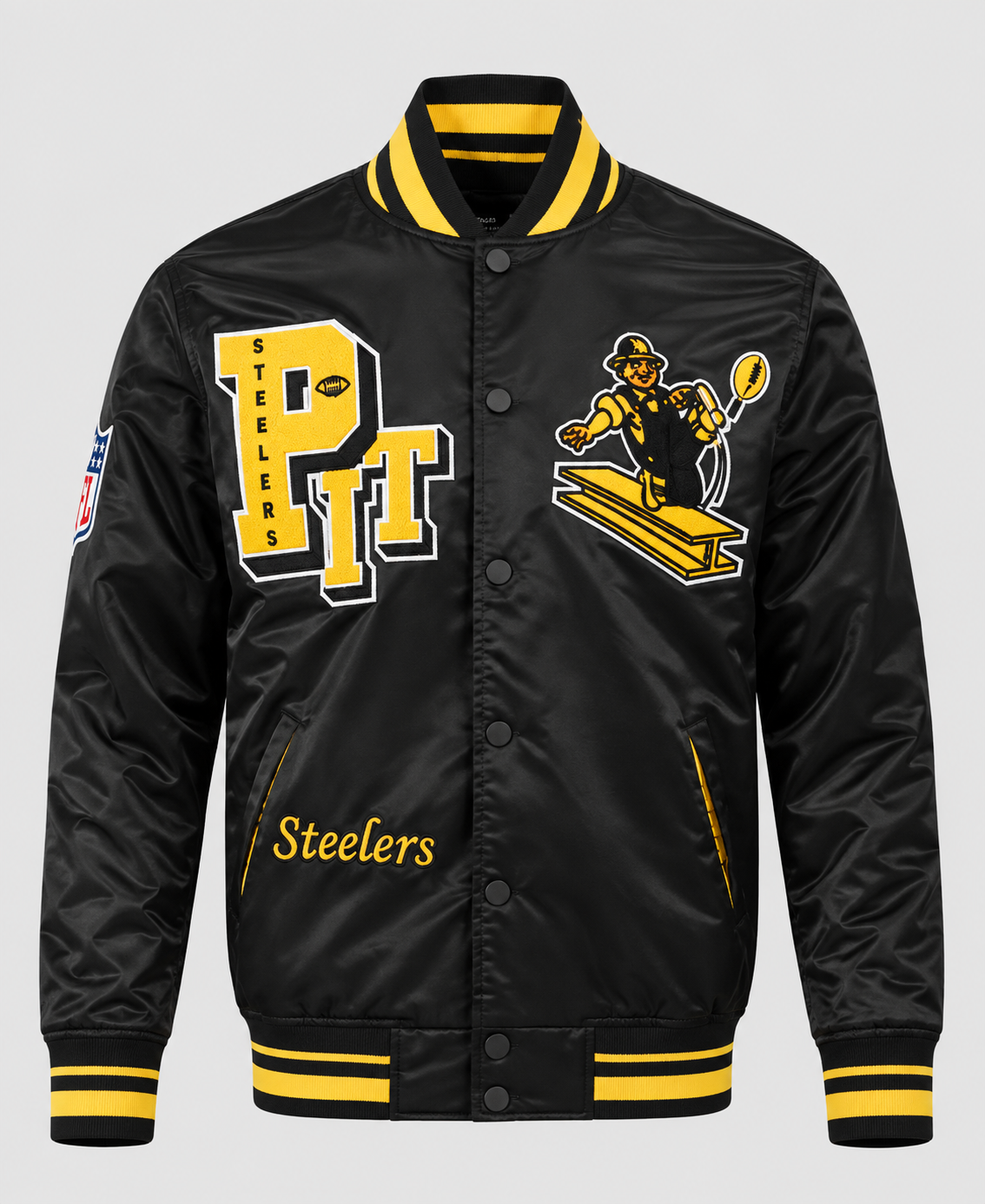 Pittsburgh Steelers Best of Classic Rib Satin Jacket