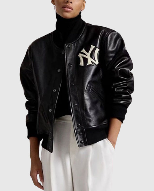 Polo Ralph Lauren Yankees Leather Jacket