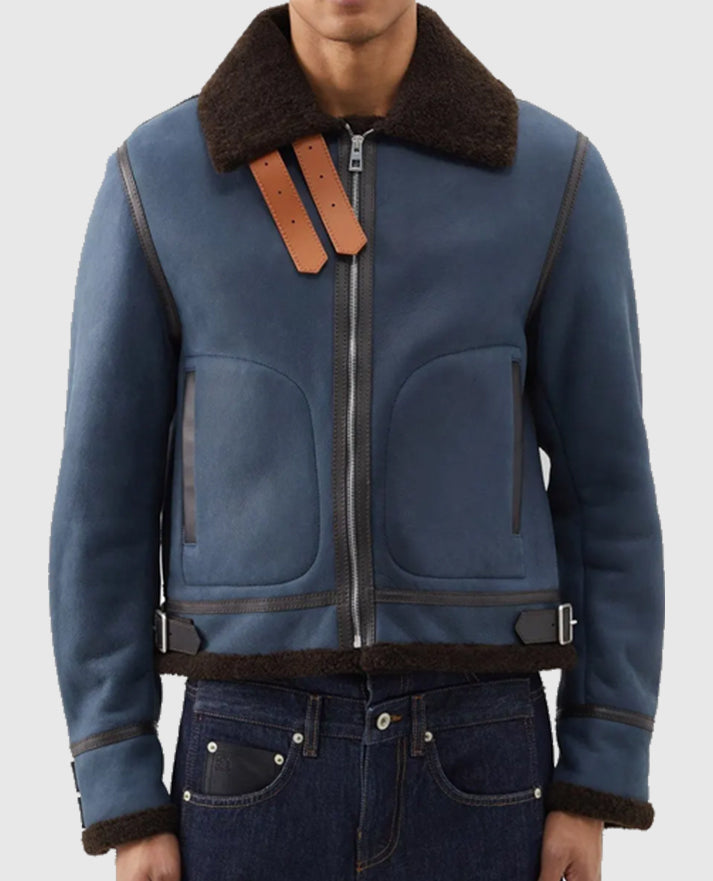 Power Book II Ghost Michael Rainey Jr Blue Aviator Jacket