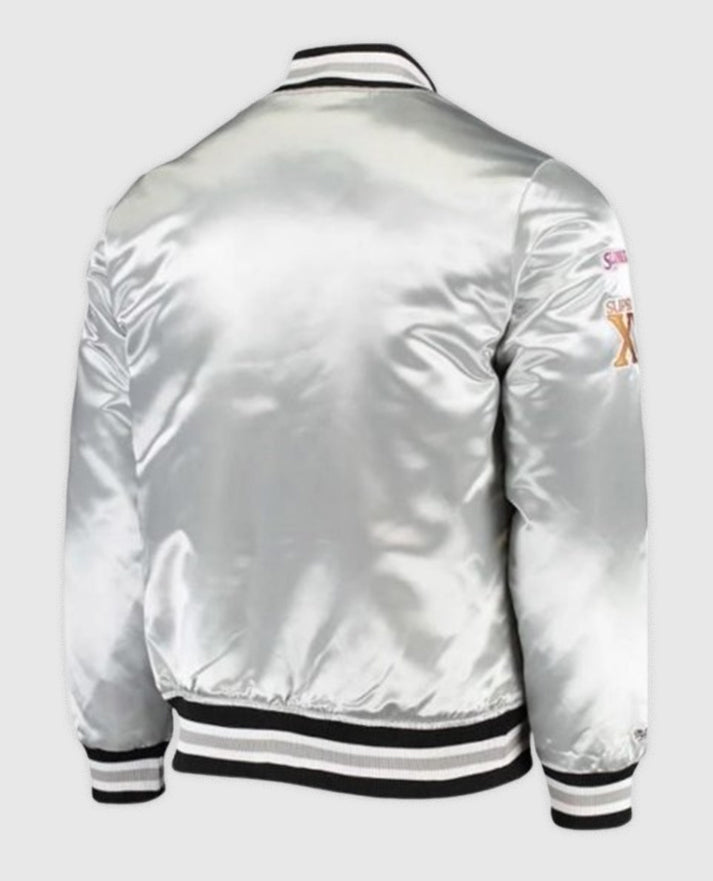Raiders Las Vegas Super Bowl XI Silver Jacket