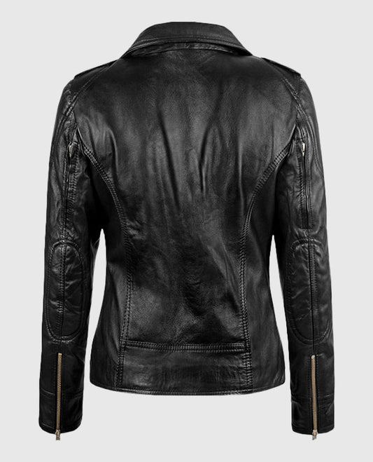 Sarah Connor Terminator Genisys Black Leather Jacket